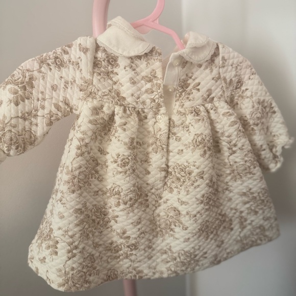 Janie and Jack Cream Floral Baby Dress - Picture 3 of 4